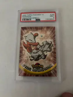 2000 Topps Pokemon Tv Animation Series 2 #105 Marowak Animation Series 2 PSA 9 - Image 1