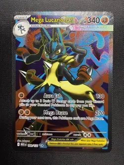 Pokemon Mega Lucario EX 160/132 Me01 Ultra Rare Holo Stage 1 HP340 Takuyoa - Image 1