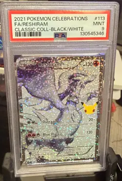 2021 POKEMON CELEBRATIONS FA/RESHIRAM 113/114 PSA 9 - Image 1
