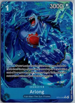 ARLONG (ALTERNATE ART) THE AZURE SEA'S SEVEN OP14-042 C NM/M - Image 1