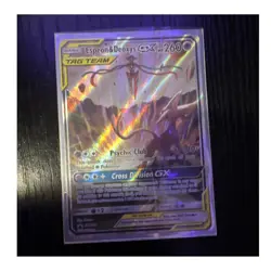Pokemon Espeon & Deoxys GX TAG TEAM SM240 SM Promo Holo HP 260 Card - Image 1