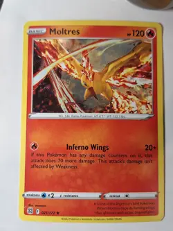 Moltres 021/172 Swsh09: Brilliant Stars Cosmos Pokemon Holo Foil Nice! - Image 1