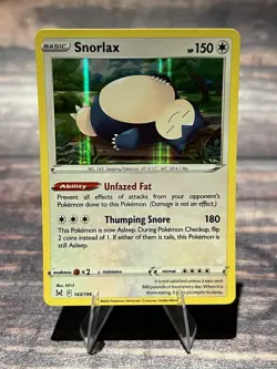 Snorlax 143/196 Holo Swsh11: Lost Origin Pokemon Card - Image 1