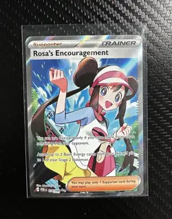 Pokemon Rosa's Encouragement 114/088 Cosmic Eclipse Holo Full Art Ultra Rare JP - Image 3