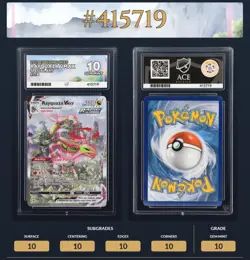 Pokemon TCG - Evolving Skies - Rayquaza VMAX 218/203 ACE 10 - Perfect Subgrades - Image 1