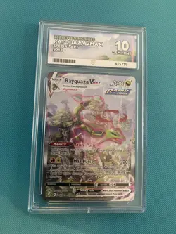 Pokemon TCG - Evolving Skies - Rayquaza VMAX 218/203 ACE 10 - Perfect Subgrades - Image 2