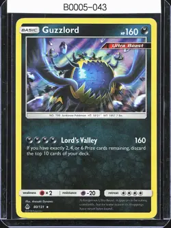 Pokemon TCG Guzzlord 80/131 Forbidden Light Holo B0005 - Image 1