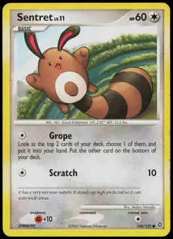 Sentret 104/132 Secret Wonders Non-Holo Pokemon TCG - Image 1