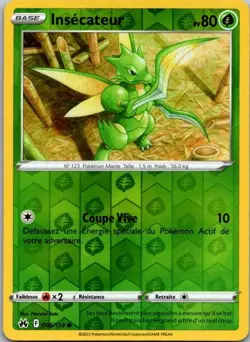 Carte Pokemon Insecateur 006/159 Reverse - 2023 - Image 1