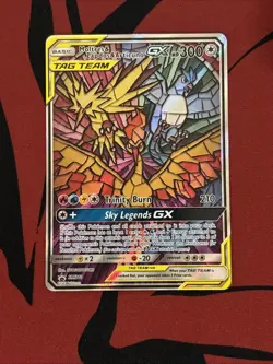 Moltres & Zapdos & Articuno GX SM210 Sm Holo Pokemon TCG - NM - Image 1