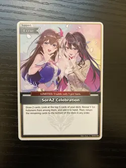 SorAZ Celebration U hBP05-080 Enchant Regalia hololive OFFICIAL CARD GAME ENG NM - Image 1