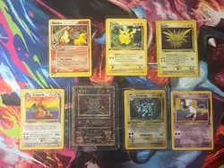 Vintage Pokemon Card Lot – DAMAGED / HP – Pikachu, Mew, Machamp, Promos - Image 1
