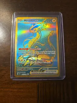 Pokemon TCG Miraidon EX Hyper Rare Card 243/091 Paldean Fates - Image 1
