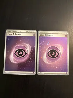 Pokemon Psychic Energy 151 Cosmo Holo 2 Card Lot NM MINT SWIRLS - Image 1