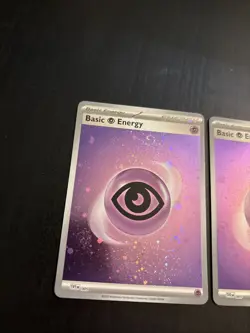 Pokemon Psychic Energy 151 Cosmo Holo 2 Card Lot NM MINT SWIRLS - Image 2
