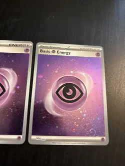 Pokemon Psychic Energy 151 Cosmo Holo 2 Card Lot NM MINT SWIRLS - Image 3
