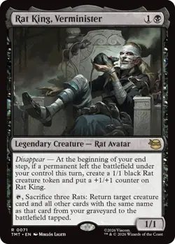 Rat King, Verminister Light Play, English Magic the Gathering MTG Teenage Mutant - Image 1
