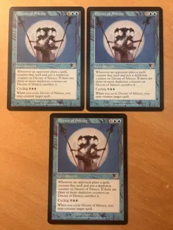 MTG Magic the Gathering 1x Decree of Silence Scourge NM - Image 1