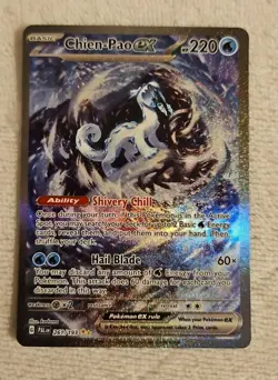 2023 Pokemon Chien-Pao ex 261/193 🌟 🌟Paldea Evolved SAR Full Art Holo English - Image 1