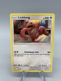 Pokemon TCG Lickitung Detective Pikachu 16/18 Holo Common LP+ - Image 1