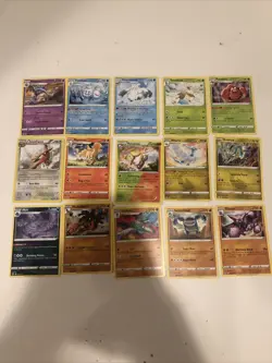Pokemon TCG Lot of 15 Non Holo Rares from Various Sets Random - Good Condition - Image 1