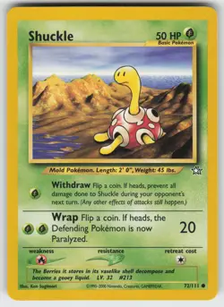 Shuckle Common Neo Genesis 072/111 Pokemon - Image 1