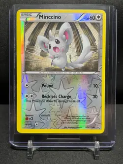 Minccino 109/124 Reverse Holo Pokemon 2012 B&W Dragons Exalted LP - Image 1