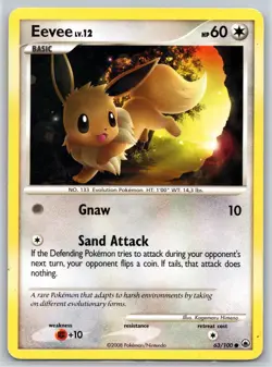 Eevee 63/100 C Majestic Dawn MP Pokemon - Image 1