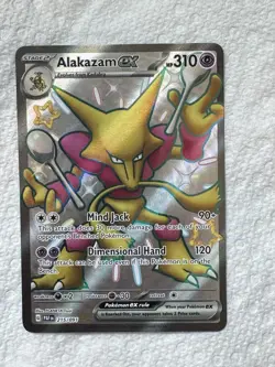 Pokemon TCG Alakazam Ex 215/091 Paldean Fates Shiny Ultra Rare NM - Image 1