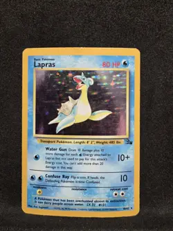 Vintage Pokemon TCG - Fossil - Lapras 10/62 Holo: MP-/HP+ - Image 1