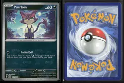 Purrloin (Master Ball Pattern) 055/086 Common White Flare Pokemon NM/M - Image 3