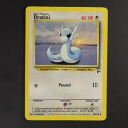 Dratini 38/130 Base set 2 Pokemon TCG VG Condition Non Holo - Image 1