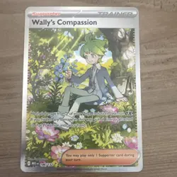 2025 Pokemon Mega Evolutions Wally's Compassion 186/132 Mint Condition Trainer - Image 1