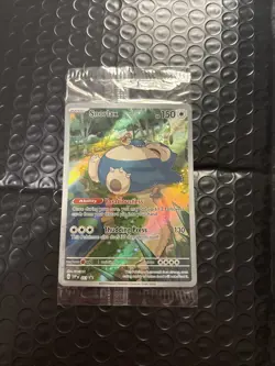 SEALED Pokemon Snorlax SVP 051 Scarlet & Violet 151 Holo Black Star Promo NM - Image 1