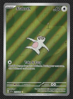 Slakoth 212/191 Surging Sparks Illustration Rare Full Art Pokemon NM - Image 1