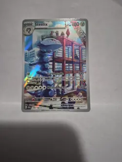 Pokemon TCG Steelix 208/182 Sv04: Paradox Rift Illustration Rare Near Mint - Image 1