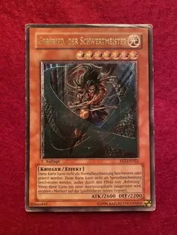 Yu-Gi-Oh! GERFRIED, DER SCHWERTMEISTER, FET-DE022, ULTIMATE RARE, 1. Auflage - Image 1