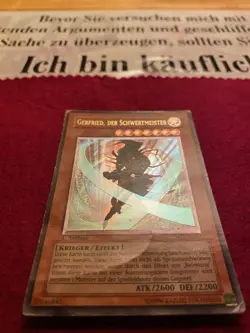 Yu-Gi-Oh! GERFRIED, DER SCHWERTMEISTER, FET-DE022, ULTIMATE RARE, 1. Auflage - Image 2