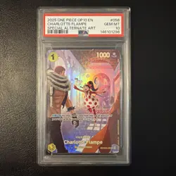 One Piece EB01-056 Royal Blood - Charlotte Flampe (SP Alternate Art) PSA 10 - Image 1