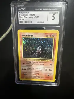 2001 Neo Discovery Houndour 5/75 Rare Card - Image 3