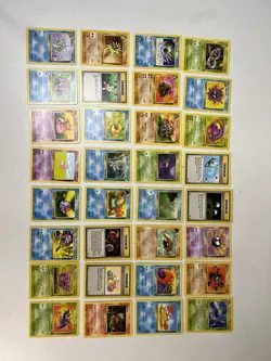 Pokemon Complete Fossil 32 Card Common/Uncommon Set 1999 WOTC Lot - Batch 002 - Image 1