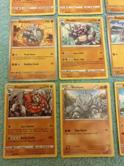 RHYHORN, RHYDON, & RHYPERIOR BUNDLE OF POKEMON CARDS - Image 4