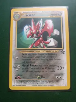 Pokemon TCG Card - Scizor (Black Star Promo 33 WOTC 2001 Rare Vintage English) - Image 1