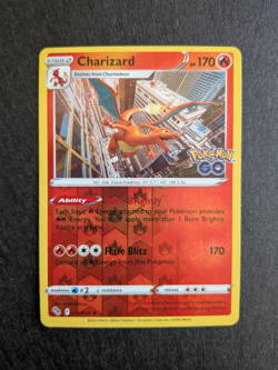Charizard 010/078 Reverse Holo Pokemon GO 2022 Pokemon Card NM - Image 1