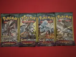 POKEMON Sun & Moon GUARDIANS RISING 3 Card Mini Booster Packs Complete Art Set - Image 2