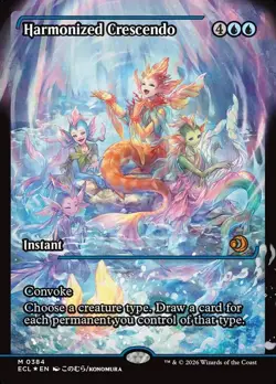 MTG Harmonized Crescendo - (Showcase Foil) - Lorwyn Eclipsed #384 - Image 1