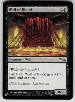 Wall of Blood Uncommon The List Reprints 82/306 MTG Near Mint 2020 - Image 1