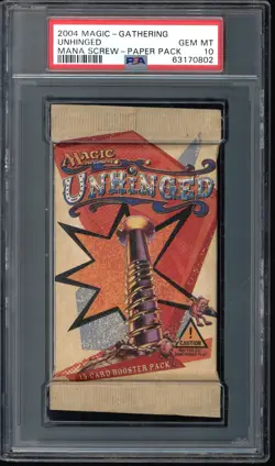 Unhinged Mana Screw Graded Pack PSA 10 #63170802 - Image 1