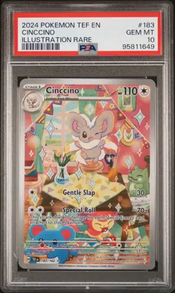 Cinccino Temporal Forces 183/162 Pokemon TCG Illustration Rare Card PSA 10 - Image 1