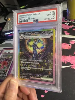 Pokemon Company 2024 Sv8a Umbreon ex 217/187 SAR Holo PSA 10 Japanese - Image 1
